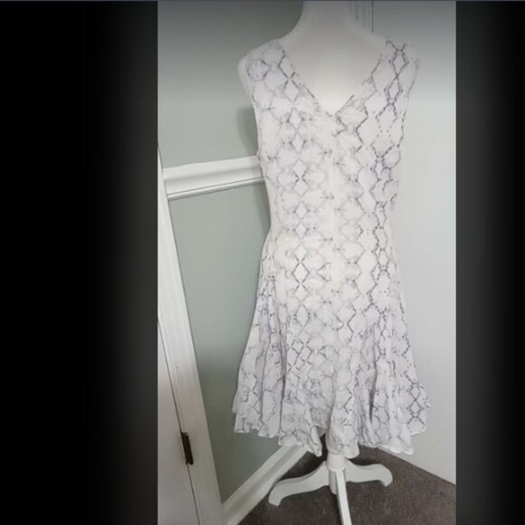 Rebecca Taylor Frost Fit and Flare Sleeveless Dress Sz 4 - Picture 2 of 5